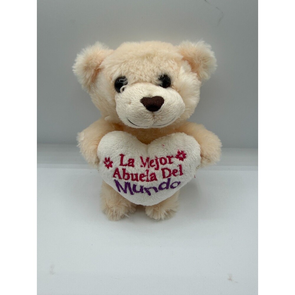 Dan Dee Teddy Bear Plush 6" La Mejor Abuela Del Mundo Spanish Grandma Gift